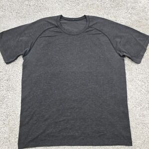Lululemon Mens Metal Vent Tech Short‎ Sleeve Shirt Charcoal Gray Size XXL Gym